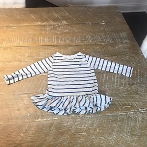 Peplum striped Nautica top 12 months